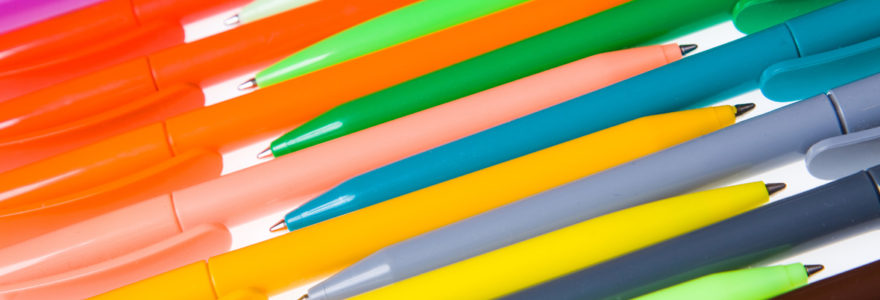 stylos publicitaires en plastique